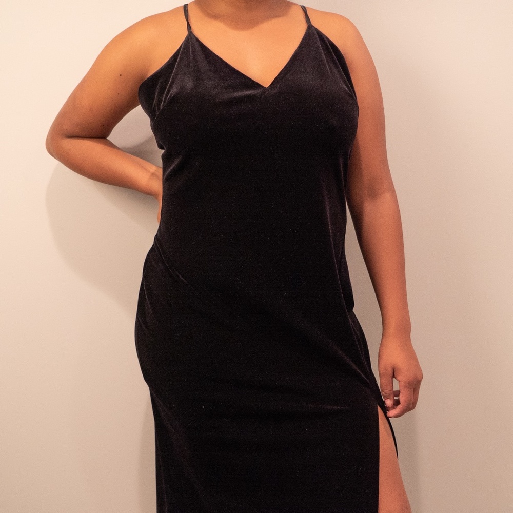 Velvet Black Dress